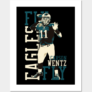 Fly Eagles Fly Carson Wentz Posters and Art